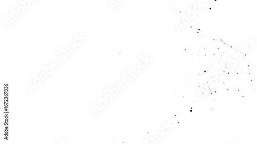 Network of dots and lines cutout png
