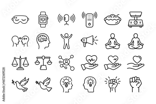 set of medical symbols