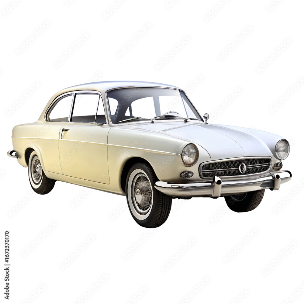Fototapeta premium Car Isolated on Pure White Background