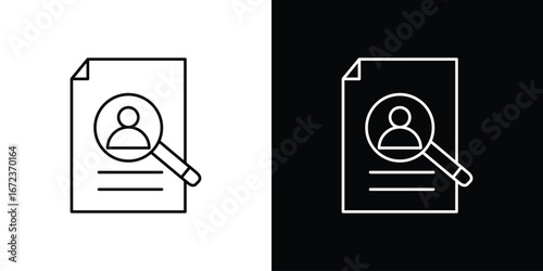 Hiring icon in editable stroke. EPS 10 vector illustration.