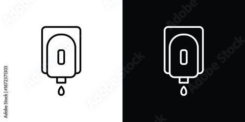 Electrical soap box icon in editable stroke. EPS 10 vector illustration.
