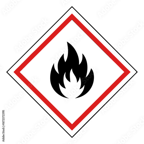 Flammable hazard symbol
