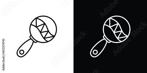 baby rattle icon in editable stroke. EPS 10 vector illustration.