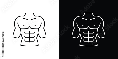 Abs icon in editable stroke. EPS 10 vector illustration.