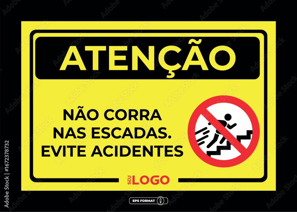 Fototapeta premium Placa informativa e de segurança