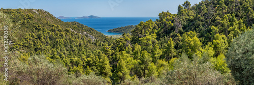 Landscape in Alonnisos island in Greece