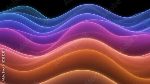 Abstract multicolored wavy background design