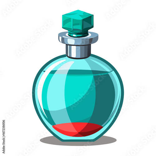 perfume bottle isolated on white