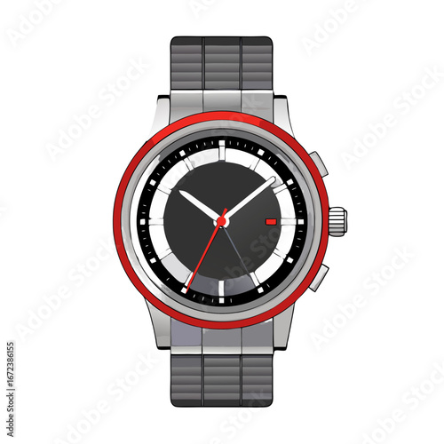 wristwatch vector illustration