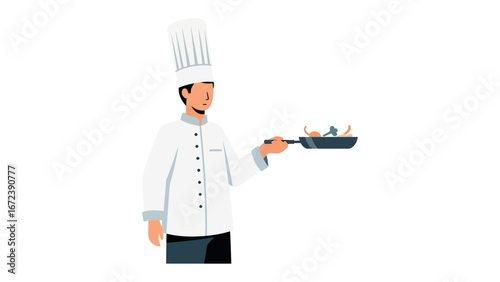 Culinary Expertise: A chef presents a delectable dish, demonstrating their culinary expertise. The presentation showcases a harmonious blend of skills and flavor.