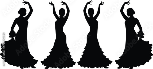 silhouette of a dancing couple