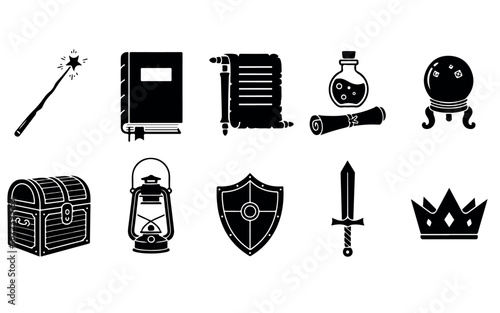 fantasy & magical item silhouettes