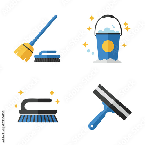 Tools Ready for Cleaning at Home
