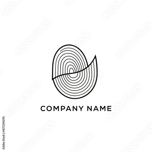 Abstract Fingerprint Design for Security and Identity Branding.