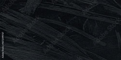 Abstract dark textured background with rough brush strokes and visible canvas grain, a monochrome artistic pattern