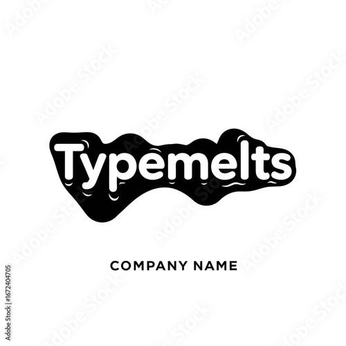 Melted Text Logo Design - Typemelts Brand Identity.