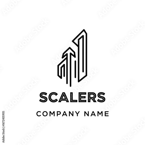 Modern abstract logo design for a company named Scalers.