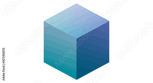 Isometric illustration of a vibrant gift box tied with a decorative ribbon, perfect for celebrations and presents