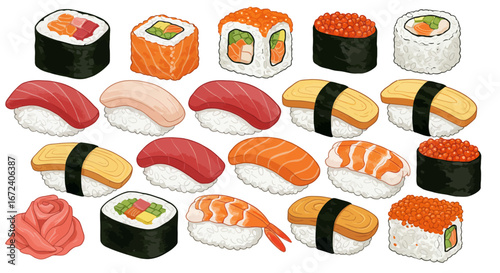 Sweet pink ice cream cone illustration with vibrant colorful sprinkles, a delightful and refreshing summer dessert treat, perfect for food themes