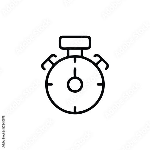 alarm clock icon on white background
