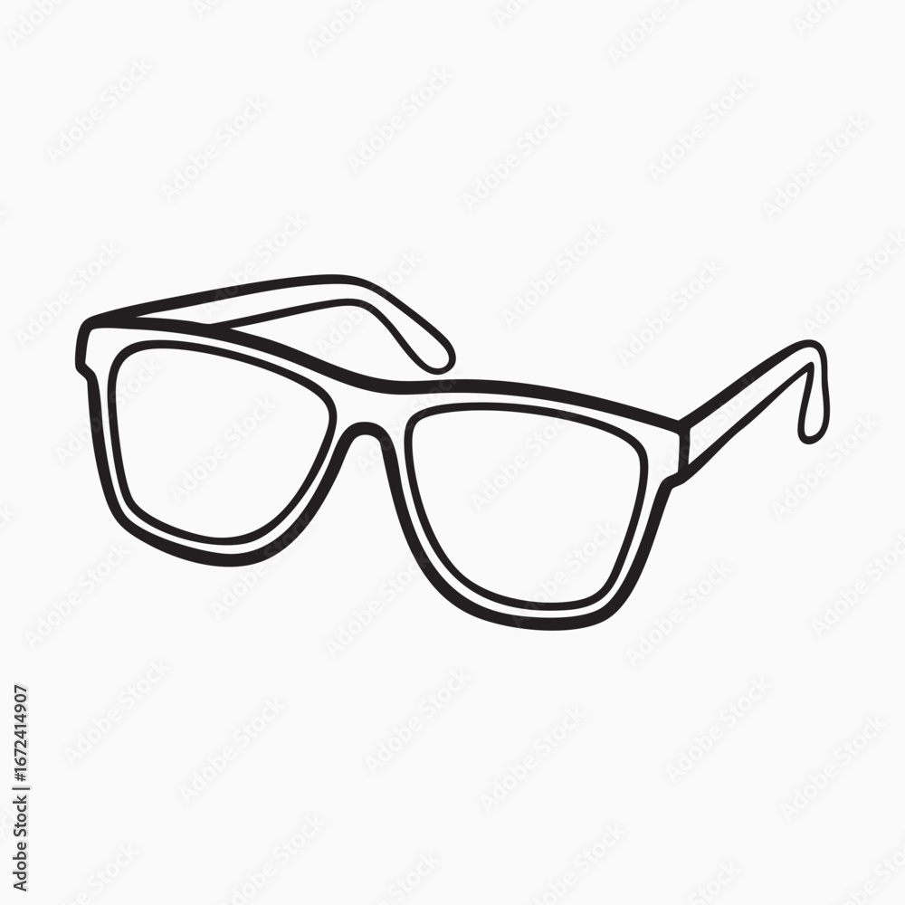 Fototapeta premium Stylish sunglasses vector illustration for summer fashion