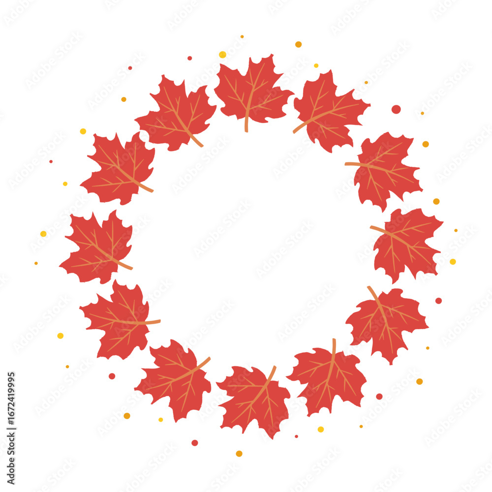 Fototapeta premium autumn leaves frame