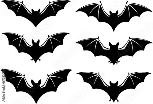 "Bat Silhouettes Collection" Vector Bundle