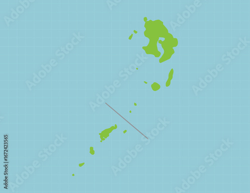 手描きのゆるい鹿児島県の地図背景イラスト