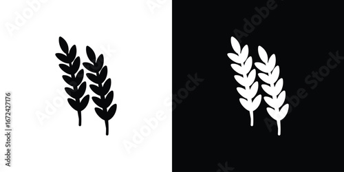 Wheat grain icon vector Graphic Designs. Suitable for use on web apps,
