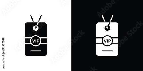 VIP neck tag icon vector Graphic Designs. Suitable for use on web apps,