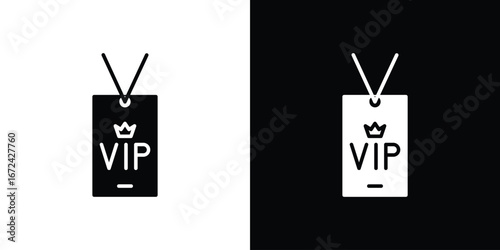 VIP icon vector Graphic Designs. Suitable for use on web apps,