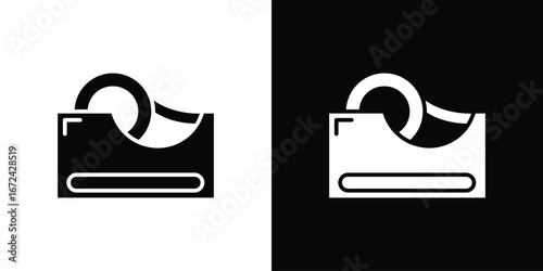Tape dispenser icon vector Graphic Designs. Suitable for use on web apps,