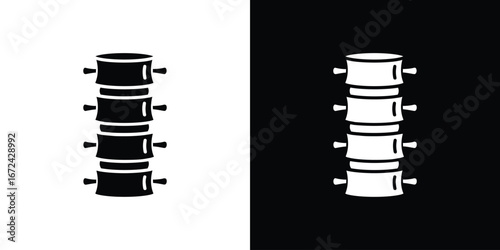 Spinal column icon vector Graphic Designs. Suitable for use on web apps,