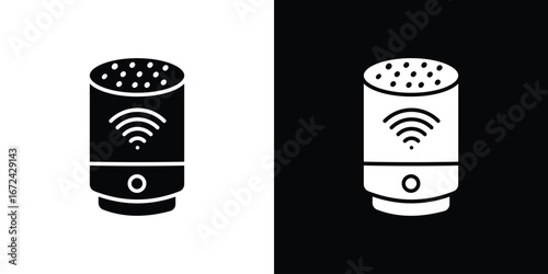 Smart speaker icon vector Graphic Designs. Suitable for use on web apps,