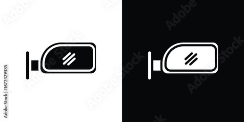 Side mirror icon vector Graphic Designs. Suitable for use on web apps,