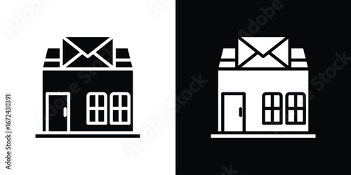 Post office icon vector Graphic Designs. Suitable for use on web apps,