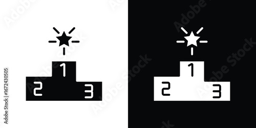 Podium icon vector Graphic Designs. Suitable for use on web apps,