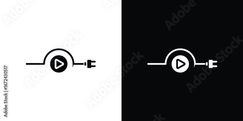 Plug and play icon vector Graphic Designs. Suitable for use on web apps,