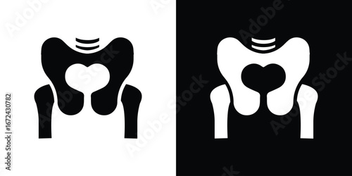 Pelvis icon vector Graphic Designs. Suitable for use on web apps,