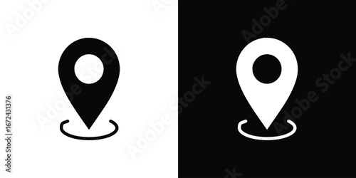 Navigation pin icon vector Graphic Designs. Suitable for use on web apps,