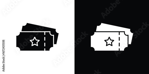 Movie ticket icon vector Graphic Designs. Suitable for use on web apps,