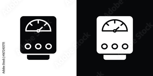 Meter icon vector Graphic Designs. Suitable for use on web apps,