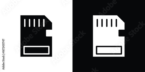 Memory card icon vector Graphic Designs. Suitable for use on web apps,