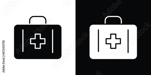Medical aid kit icon vector Graphic Designs. Suitable for use on web apps,