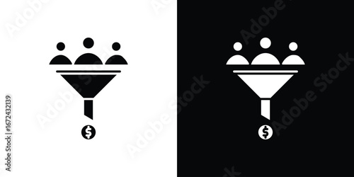 Lead generation icon vector Graphic Designs. Suitable for use on web apps,