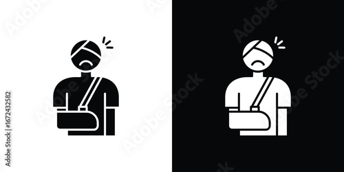 Injury icon vector Graphic Designs. Suitable for use on web apps,
