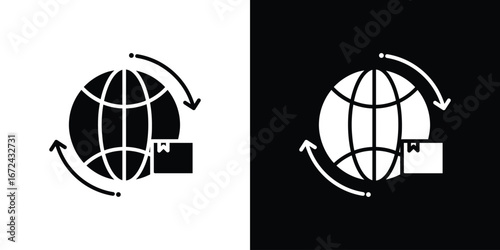 Import and export icon vector Graphic Designs. Suitable for use on web apps,