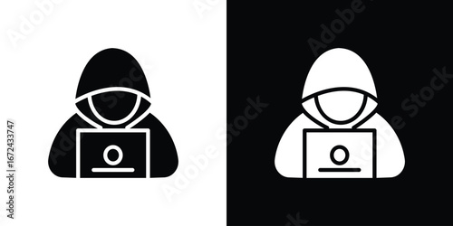 Hacker icon vector Graphic Designs. Suitable for use on web apps,