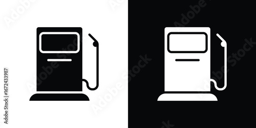 Gas station icon vector Graphic Designs. Suitable for use on web apps,