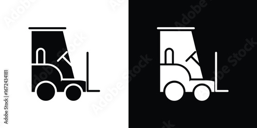 Forklift icon vector Graphic Designs. Suitable for use on web apps,